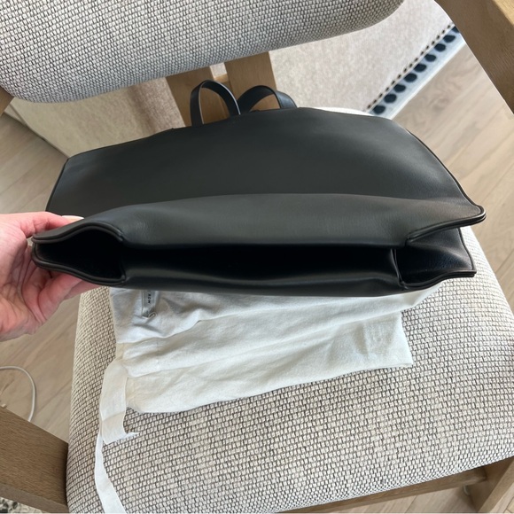 The Row Graham Leather Tote in Black - Picture 9 of 11